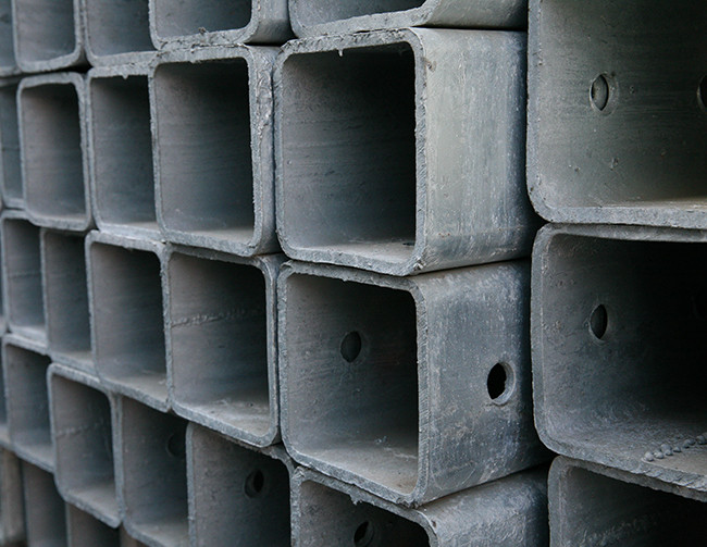 galvanized steel perforated square tube