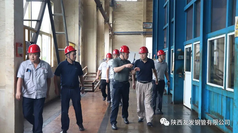 Zhang Qifu, director of China Steel Research and Technology Group, visited Shaanxi Youfa for guidance and exchange