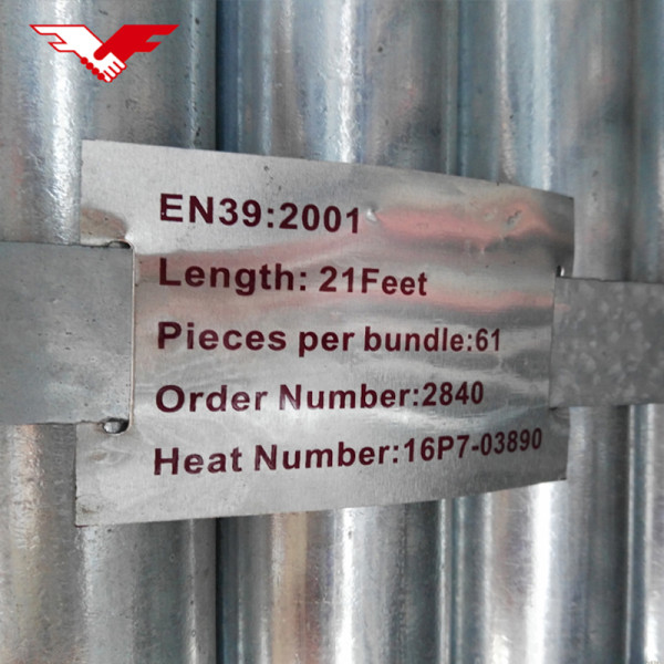 Which types of scaffolding pipe Youfa supplied