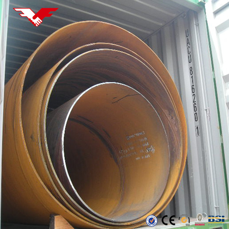 ssaw steel pipe in container