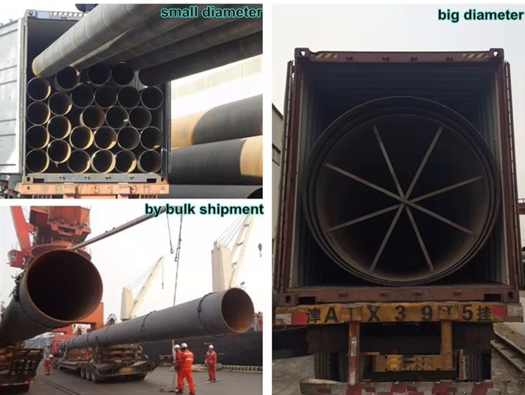 spiral welded pipes delivery