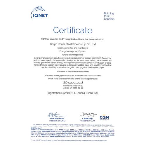 ISO 50001 YOUFA GROUP