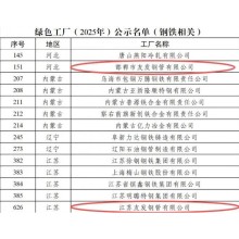Youfa Group adds two more national-level green factories, marking a new chapter in its green development