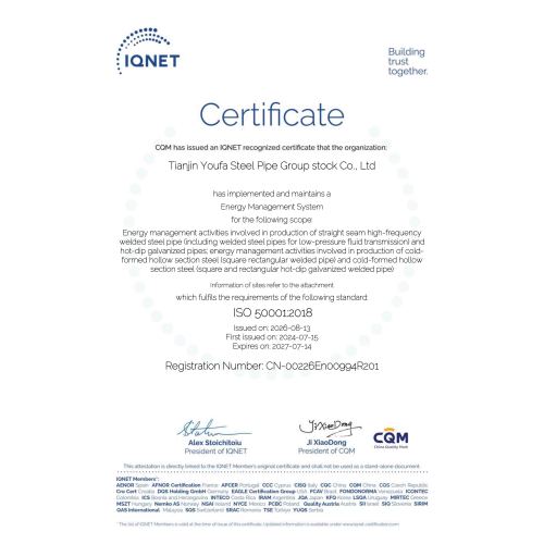 ISO 50001 YOUFA GROUP