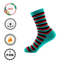 Custom made Christmas stripes socks china Sock OEM manufacturer Want （xiamen）industrial Co,. Ltd