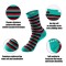 Custom made Christmas stripes socks china Sock OEM manufacturer Want （xiamen）industrial Co,. Ltd