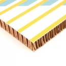 White corrugated paper honeycomb cardboard panel only 5mm thickness for printing and advertising