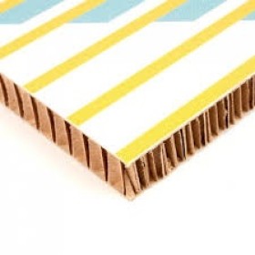 White corrugated paper honeycomb cardboard panel only 5mm thickness for printing and advertising