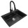 Granite single bowl undermount kitchen sink