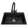 Granite single bowl undermount kitchen sink