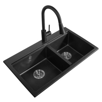 Astracast cascade granite volcano black kitchen sink