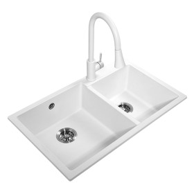 Blanco double bowl composite granite undermount kitchen sink