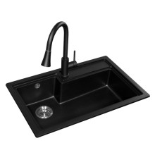 What is the material of the kitchen sink? How about a granite composite sink?
