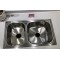 Best discount 304 stainless steel double bowl kitchen sink with drainboard