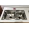 Best discount 304 stainless steel double bowl kitchen sink with drainboard