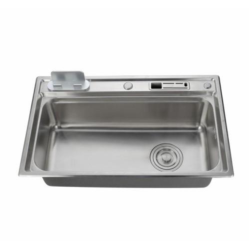 Stainless Steel 201 304 Single Slot Kitchen Sink Top Mounted