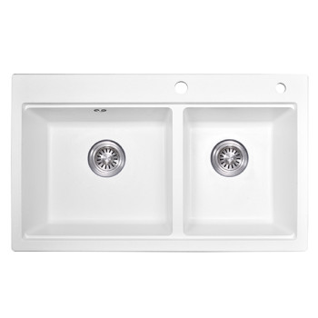 Wholesale price US standard 304 steel black granite sink integrated top-mounted kitchen sink