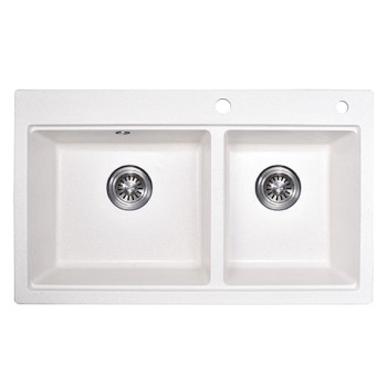 Wholesale price US standard 304 steel black granite sink integrated top-mounted kitchen sink