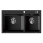 Wholesale price US standard 304 steel black granite sink integrated top-mounted kitchen sink