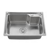 SUS304 durable stainless steel handmade single bowl sink for kitchen