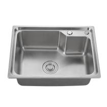 SUS304 durable stainless steel handmade single bowl sink for kitchen