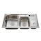 Hot sales double bowl 304 stainless steel kitchen sink with drain board