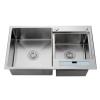 Undermount double bowl kitchen stainless steel sink double sink kitchen with drainboard