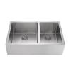 Chinese local warehouse is handmade stainless steel apron front kitchen sink