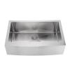 Kitchen handmade single bowl 304 stainless steel farmhouse sink