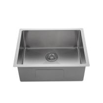16 Gauge Nano Single Bowl Undermount Silver White Stainless Steel Kitchen Sink