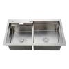 China mainland manufacturer supply large volume double bowl stainless steel sinks