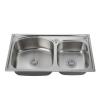 China Sink Supplier Double bowls Stainless Steel Sinks, handmade kitchen sink