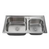 Hot Sale Double Bowls 201/304 Stainless Steel Sink For Kitchen