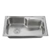 Simple rectangular kitchen sink 304 stainless steel countertop kitchen sink
