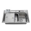 Custom size topmount handmade single slot 304 stainless steel kitchen sink for home