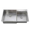 304 stainless steel custom double bowl sink with drainage board