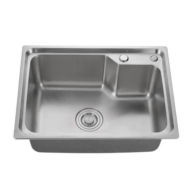 Single basin stainless steel sink