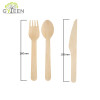 Set de cubiertos de madera desechables ecológicos-160mm