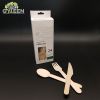 Eco-Friendly Disposable Wooden Tableware with Paper Box