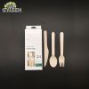 Eco-Friendly Disposable Wooden Tableware with Paper Box