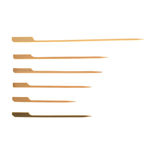 Natürliche flache Kebab Bambus Spieß / Bambus Gun Spieße
