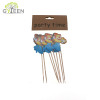 Pincho decorativo de madera desechable respetuoso del medio ambiente / cóctel pincho - Color
