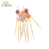 Pincho decorativo de madera desechable respetuoso del medio ambiente / cóctel pincho - Color