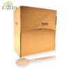 Cubiertos de madera desechables ecológicos con caja de papel