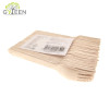 Cubiertos de madera desechables ecológicos con bolsa arrugada POF