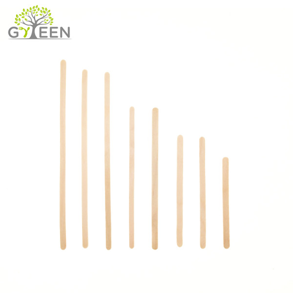 Birch Materials of all sizes Compostable Disposable Wooden Coffee Stirrers in Bulk
