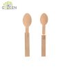 2 in 1  Natural Colour Bamboo Disposable Spoon for Ice-cream
