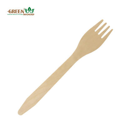 165mm Disposable Wooden Cutlery| Natural Biodegradable Wooden Fork | Eco-friendly Compostable Fork