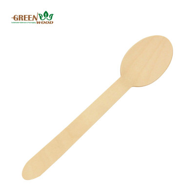 160mm Biodegradable Disposable Wooden Spoon | Eco-Friendly Spoon