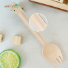 Cubiertos de madera desechables de 165 mm | Spork de madera biodegradable natural compostable ecológico